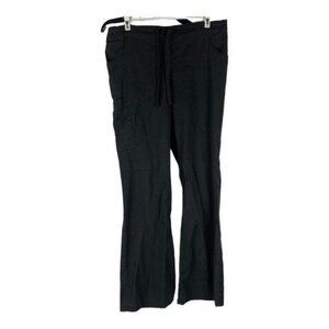 Scrubstar Womens Black Scrub Pants S/CH Cotton Blend With Drawstring Waist
